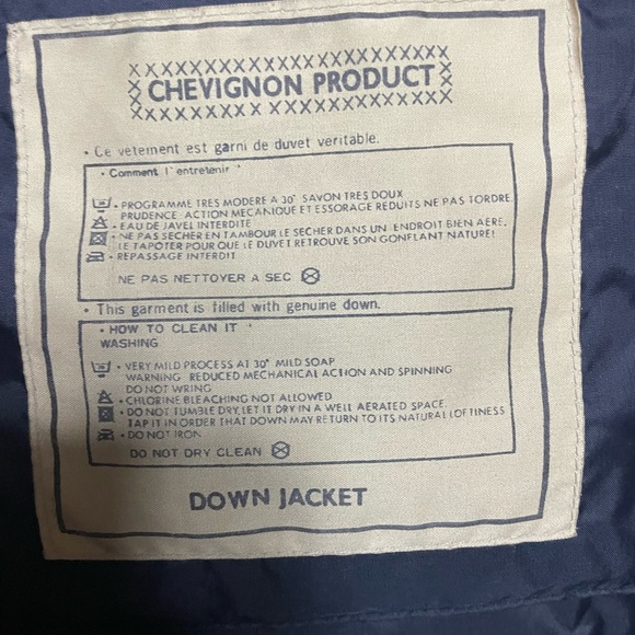Mens Chevignon down jacket, Navy, XL - high-end designer item like new condition - Picture 6 of 7